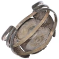 Vintage Turquoise Mountain Handmade Bracelet Cuff Sterling Silver 0482