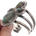 Royston Turquoise Old Pawn Bracelet Cuff Sterling Silver 0218