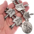 Authentic Native American Squash Blossom Necklace 49511