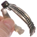 Southwest Sugilite Cuff Bracelet Hand Stamped Details 49519