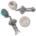 Sterling Silver Native American Turquoise Earrings 49521