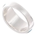 Finely Crafted Rainbow Calsilica Inlay Ring Womens 49548