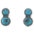 Two Stone Turquoise Nugget Post Earrings 49550