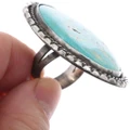 Large Turquoise Southwest Sterling Silver Ring 49570