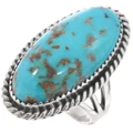 Navajo Made Real Turquoise Ring Womens 49577