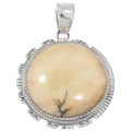 Native American Sterling Silver Antler Rosette Pendant 49582