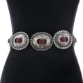 Southwest Concho Belt Native Made Durable German Silver 49639