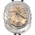 Native Chief Gold Bolo Tie 49645