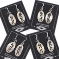 Authentic Navajo French Hook Kokopelli Earrings 49646
