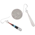 Authentic Zuni Teardrop Inlay Earrings 49653