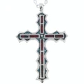Turquoise Coral Cross Pendant 50267