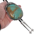 Large Real Turquoise Bolo Tie 49680