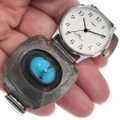 Real Turquoise Mens Watch Band Navajo Made Tips 49683