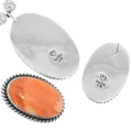 Authentic Navajo Spiny Oyster Necklace Artist Lenora Begay Signed 49686