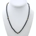 Beaded Hematite Star Necklace 50268
