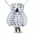 Authentic Zuni Inlay Owl Pendant 50278