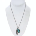 Vintage Spiderweb Turquoise Pendant 50282