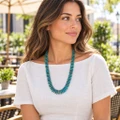 Native American Sterling Silver Turquoise Necklace 49697