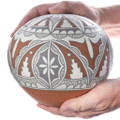 Hand Coiled Polychrome Jemez Pottery Art 49709