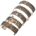 Sterling Silver Storyteller Overlay Bracelet 7561