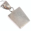 Hand Cut Sterling Silver Opal Inlay Pendant 7568