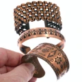 Three Copper Cuff Bracelet Collection 7571