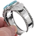Real Turquoise Bracelet Southwest Native American Cuff 49727
