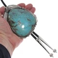 Sterling Silver Huge Turquoise Bolo Tie 49749
