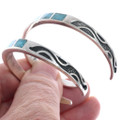 Southwest Turquoise Sterling Silver Cuff Bracelet 50311