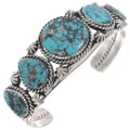 Bisbee II Turquoise Five Stone Cuff Bracelet 50312
