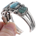 Real Turquoise Sterling Silver Navajo Bracelet 50312