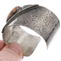 Vintage Sterling Silver Gemstone Cuff Banded Picture Jasper 50320