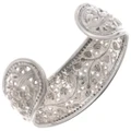 Floral Filigree Sterling Silver Bracelet Thai Cuff 50325
