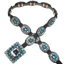 Southwest Turquoise Concho Belt 25408