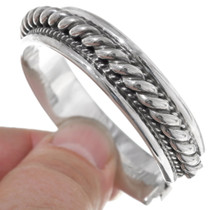 Heavy Twist Wire Silver Navajo Bracelet 25934