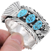 Turquoise Sterling Silver Watch Bracelet 24426