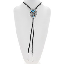 Navajo Turquoise Eagle Bolo Tie 23283