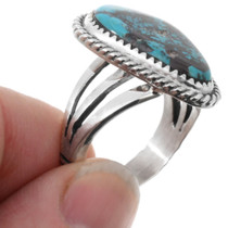 Handmade Ladies Sterling Silver Turquoise Ring 26503