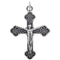 Sterling Silver Crucifix Charm 35442