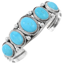 Turquoise Sterling Silver Ladies Bracelet 22553