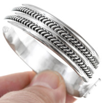 Navajo Silver Cuff Bracelet 12720