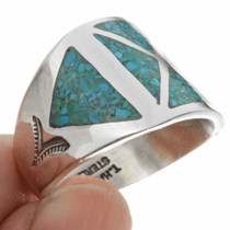 Natural Turquoise Mens Ring 26742