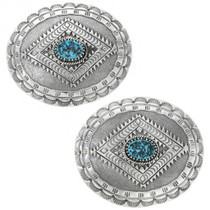 Natural Turquoise native American Western Belt Buckle 26251