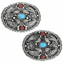 Sterling Silver Western Belt Buckle 24699