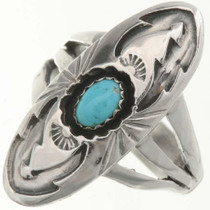 Kingman Turquoise Silver Ring 26690