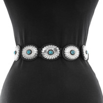 Sleeping Beauty Turquoise Concho Belt 18604