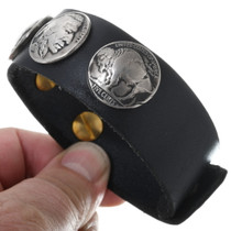 Buffalo Nickel Leather Cuff 24001