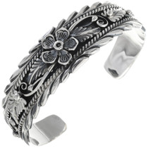 Native American Traditional Silver Bracelet 14581