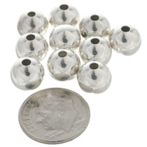 9mm Seamless Sterling Silver Beads 35577