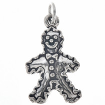 Sterling Silver Gingerbread Man Charm 35451